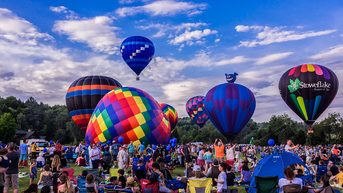 Stowe Baloon Festival Hot Air Baloon Festival in Stowe Vermont